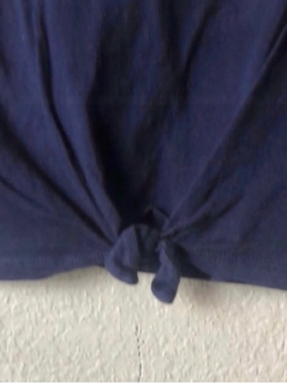 Gap Shirt Kids Dark Blue Short Sleeve Tie Front Graphic Great Day T-Shirt Large